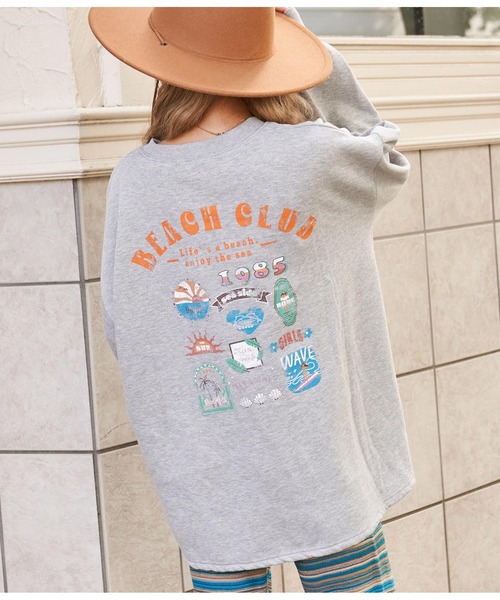 anap mimpi（アナップミンピ）の「カラフルプリント 裏起毛 スウェット トレーナー（スウェット・レディース・グレー/ミント/ベージュ系その他・FREE）」の9枚目の写真