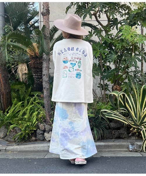 anap mimpi（アナップミンピ）の「カラフルプリント 裏起毛 スウェット トレーナー（スウェット・レディース・グレー/ミント/ベージュ系その他・FREE）」の5枚目の写真