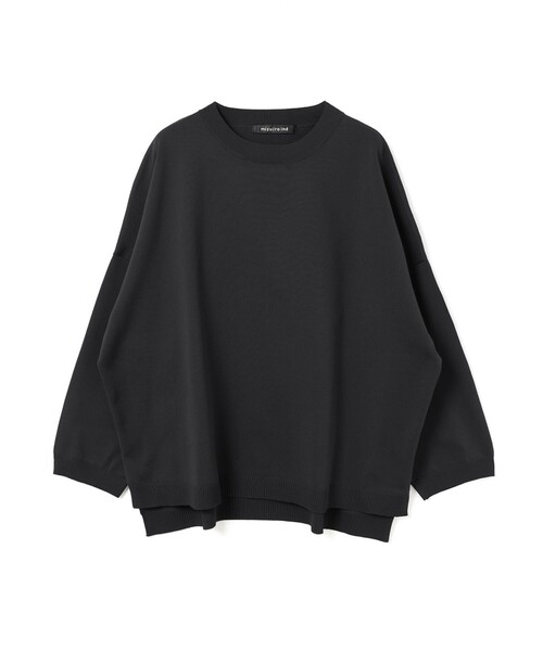 mizuiroind(ミズイロインド)の「mizuiro ind クルーネックワイドニットプルオーバー(ニット/セーター・レディース・ブラック/ライトグレー/ブルー/オフホワイト・FREE)」の3枚目の写真