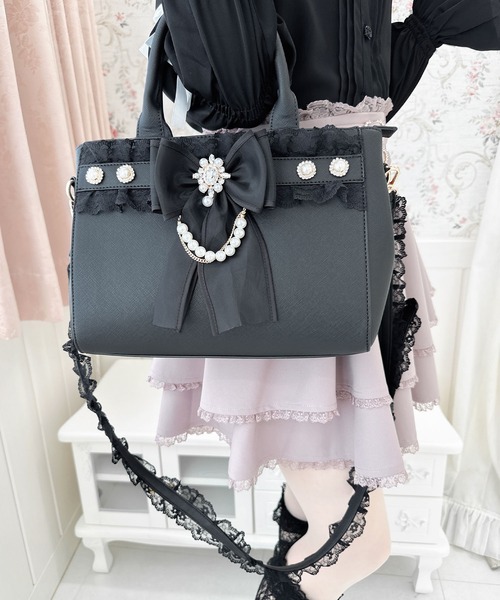 ROJITA（ロジータ）の「チュールリボン付き2wayバッグ（トート