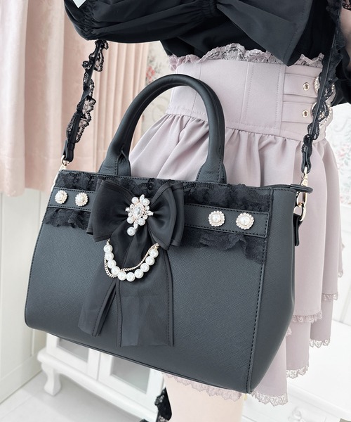 ROJITA（ロジータ）の「チュールリボン付き2wayバッグ（トートバッグ