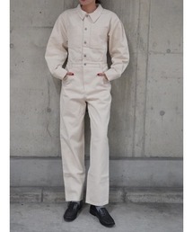 CHAROL | ボリュームスリーブデニムオールインワン(つなぎ/オールインワン)