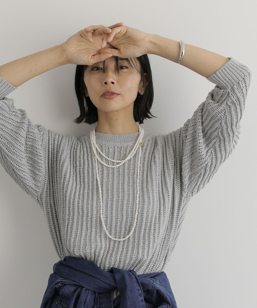 BARNYARDSTORM（バンヤードストーム）の「BARNYARDSTORM / ロングパールネックレス84（ネックレス・レディース・ホワイト・FREE）」の2枚目の写真