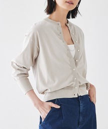 qualite | 【アンサンブル対応】コットンハイゲージニットカーディガン(カーディガン/ボレロ)