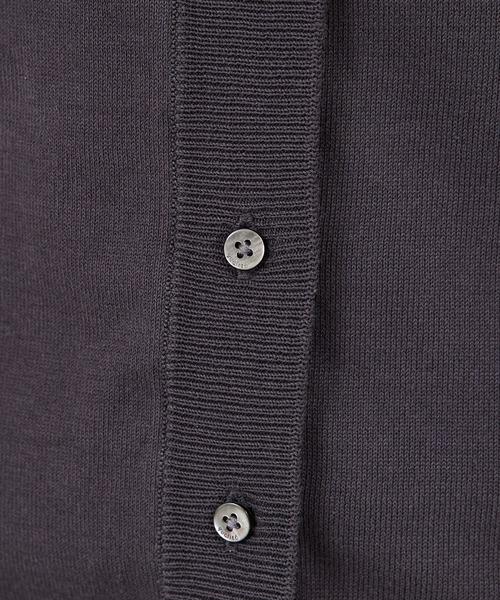 qualite（カリテ）の「【アンサンブル対応】コットンハイゲージニットカーディガン（カーディガン/ボレロ・レディース・チャコールグレー/ブルー/グレイッシュベージュ/オフホワイト・フリー）」の18枚目の写真