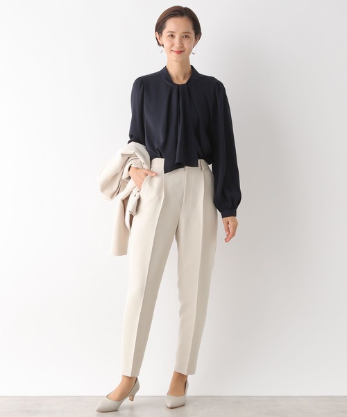 LEPSIM(レプシィム)の「【入卒式/セレモニー】ボウタイ2WAYブラウス 987598(シャツ/ブラウス・レディース・ネイビー/ブルー/オフホワイト・LARGE/MEDIUM)」の13枚目の写真