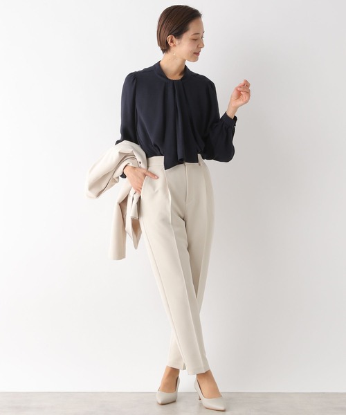 LEPSIM(レプシィム)の「【入卒式/セレモニー】ボウタイ2WAYブラウス 987598(シャツ/ブラウス・レディース・ネイビー/ブルー/オフホワイト・LARGE/MEDIUM)」の14枚目の写真