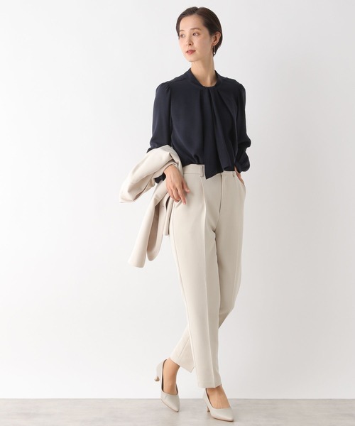 LEPSIM(レプシィム)の「【入卒式/セレモニー】ボウタイ2WAYブラウス 987598(シャツ/ブラウス・レディース・ネイビー/ブルー/オフホワイト・LARGE/MEDIUM)」の15枚目の写真