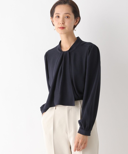 LEPSIM(レプシィム)の「【入卒式/セレモニー】ボウタイ2WAYブラウス 987598(シャツ/ブラウス・レディース・ネイビー/ブルー/オフホワイト・LARGE/MEDIUM)」の16枚目の写真