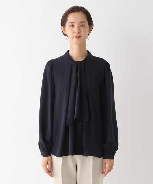 LEPSIM(レプシィム)の「【入卒式/セレモニー】ボウタイ2WAYブラウス 987598(シャツ/ブラウス・レディース・ネイビー/ブルー/オフホワイト・LARGE/MEDIUM)」の18枚目の写真