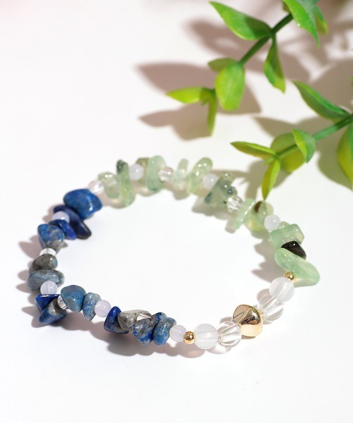 チチカカ(チチカカ)の「ナゲットストーンブレスレット(ブレスレット・レディース・ネイビー/ピンク/ターコイズブルー・FREE)」の2枚目の写真