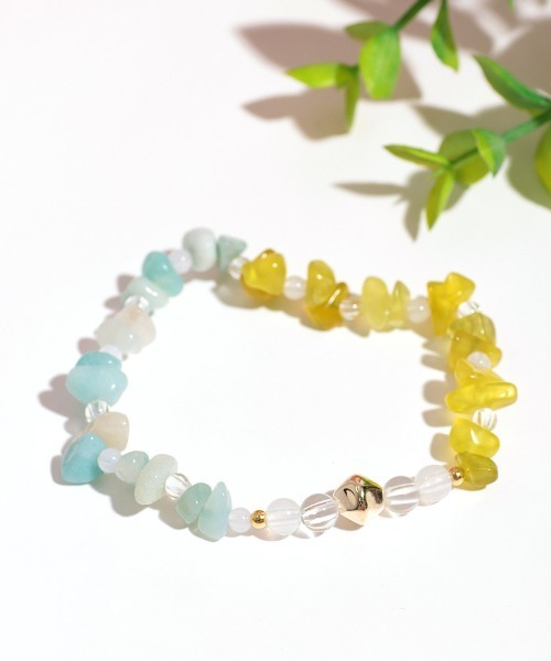 チチカカ(チチカカ)の「ナゲットストーンブレスレット(ブレスレット・レディース・ネイビー/ピンク/ターコイズブルー・FREE)」の3枚目の写真