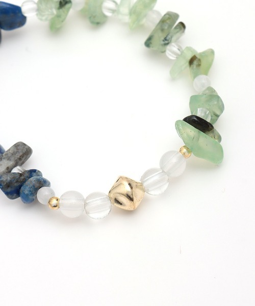 チチカカ(チチカカ)の「ナゲットストーンブレスレット(ブレスレット・レディース・ネイビー/ピンク/ターコイズブルー・FREE)」の6枚目の写真