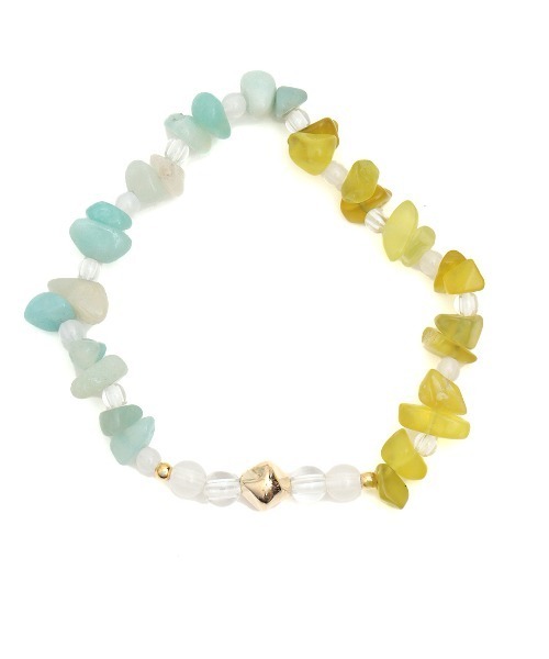 チチカカ(チチカカ)の「ナゲットストーンブレスレット(ブレスレット・レディース・ネイビー/ピンク/ターコイズブルー・FREE)」の4枚目の写真