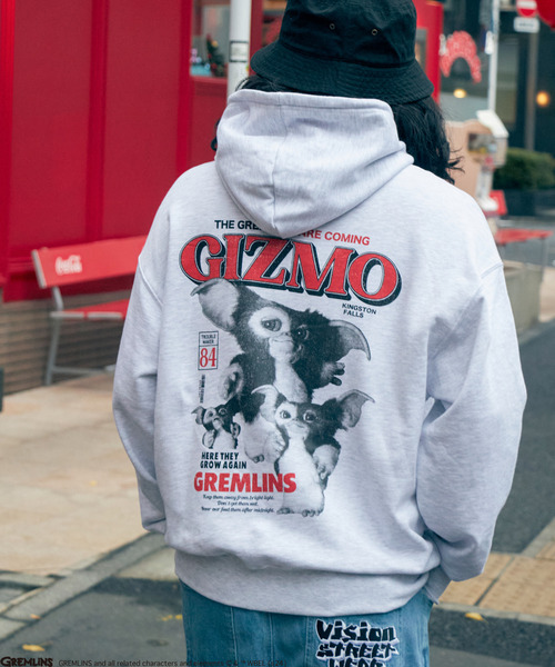 VENCEEXCHANGE（ヴァンスエクスチェンジ）の「GREMLINS グレムリン GIZMO ギズモ ヴィンテージ風フォトプリントスウェットパーカー（パーカー・メンズ・ブルー系その他/チャコールグレー/ライトグレー・M/L/LL）」の12枚目の写真