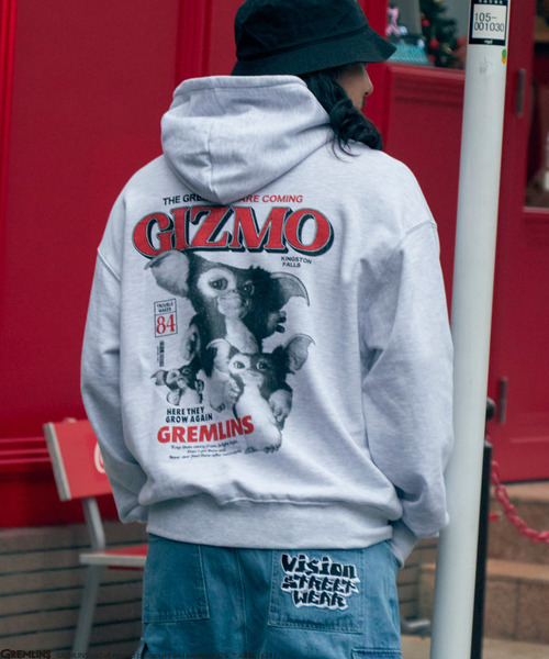 VENCEEXCHANGE（ヴァンスエクスチェンジ）の「GREMLINS グレムリン GIZMO ギズモ ヴィンテージ風フォトプリントスウェットパーカー（パーカー・メンズ・ブルー系その他/チャコールグレー/ライトグレー・M/L/LL）」の8枚目の写真