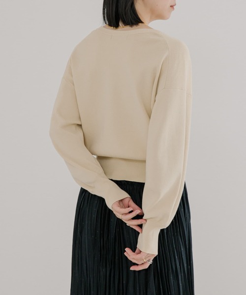 URBAN RESEARCH（アーバンリサーチ）の「スキッパーショートカーディガン（カーディガン/ボレロ・レディース・ネイビー/ベージュ/アイボリー/イエロー・FREE）」の18枚目の写真