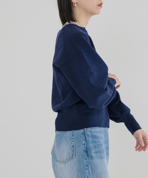 URBAN RESEARCH（アーバンリサーチ）の「スキッパーショートカーディガン（カーディガン/ボレロ・レディース・ネイビー/ベージュ/アイボリー/イエロー・FREE）」の8枚目の写真