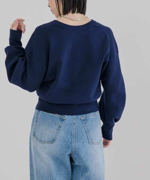 URBAN RESEARCH（アーバンリサーチ）の「スキッパーショートカーディガン（カーディガン/ボレロ・レディース・ネイビー/ベージュ/アイボリー/イエロー・FREE）」の9枚目の写真