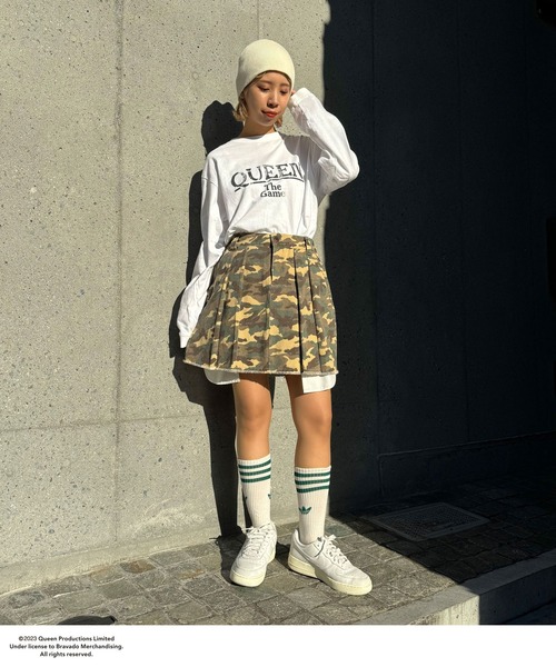 CIAOPANIC(チャオパニック)の「ツイルプリーツミニスカート(スカート・レディース・カーキ/ベージュ・FREE)」の21枚目の写真