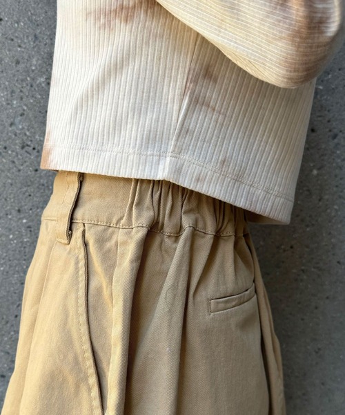 CIAOPANIC(チャオパニック)の「ツイルプリーツミニスカート(スカート・レディース・カーキ/ベージュ・FREE)」の15枚目の写真