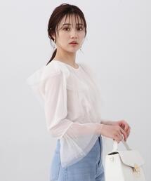 PROPORTION BODY DRESSING | チュールブラウス / 1214110205(シャツ/ブラウス)
