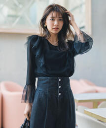 PROPORTION BODY DRESSING | チュールブラウス / 1214110205(シャツ/ブラウス)