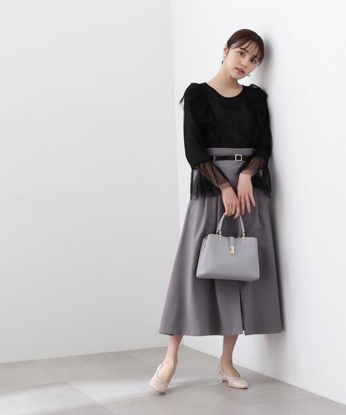 PROPORTION BODY DRESSING（プロポーションボディドレッシング）の「チュールブラウス / 1214110205（シャツ/ブラウス・レディース・ホワイト系その他/グレー/ブラック・FREE）」の11枚目の写真