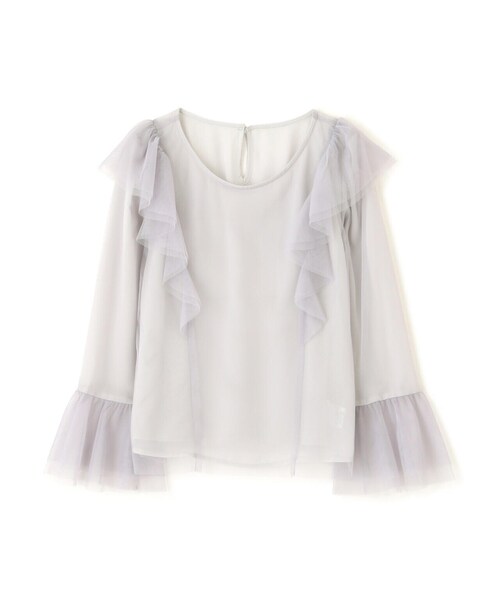 PROPORTION BODY DRESSING（プロポーションボディドレッシング）の「チュールブラウス / 1214110205（シャツ/ブラウス・レディース・ホワイト系その他/グレー/ブラック・FREE）」の18枚目の写真