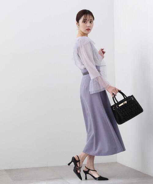 PROPORTION BODY DRESSING（プロポーションボディドレッシング）の「チュールブラウス / 1214110205（シャツ/ブラウス・レディース・ホワイト系その他/グレー/ブラック・FREE）」の22枚目の写真