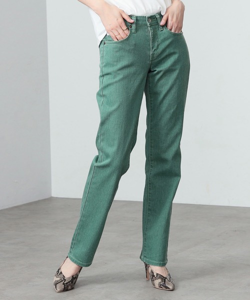 SOMETHING（サムシング）の「SOMETHING/サムシング ELSA STANDARD ストレートデニムパンツ（デニムパンツ・レディース・ライトインディゴブルー/ブルー/インディゴブルー/ダークインディゴブルー/ホワイト/グリーン/ベージュ/ブラック系その他/ブラック系その他2・30/27/29/25/26/28/31）」の6枚目の写真