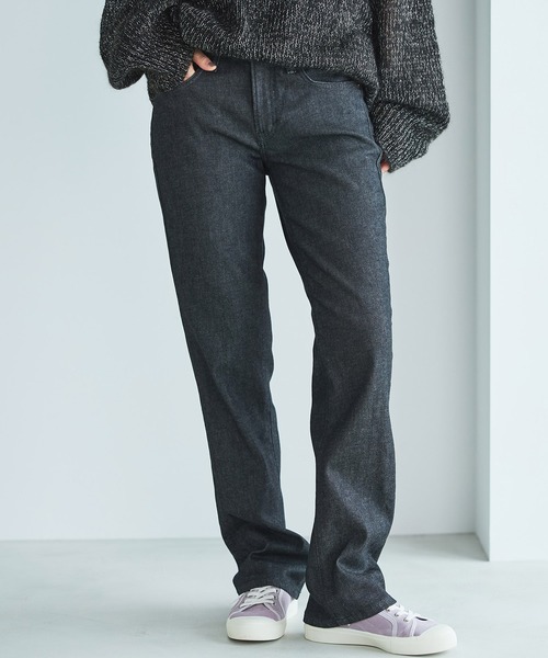 SOMETHING（サムシング）の「SOMETHING/サムシング ELSA STANDARD ストレートデニムパンツ（デニムパンツ・レディース・ライトインディゴブルー/ブルー/インディゴブルー/ダークインディゴブルー/ホワイト/グリーン/ベージュ/ブラック系その他/ブラック系その他2・30/27/29/25/26/28/31）」の11枚目の写真