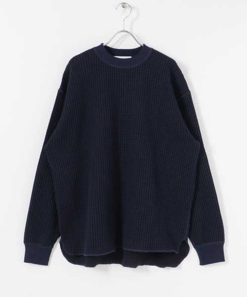 URBAN RESEARCH（アーバンリサーチ）の「コントラストワッフルロングスリーブ（Tシャツ/カットソー・メンズ・ベージュ系その他/ネイビー・MEDIUM/LARGE）」の16枚目の写真