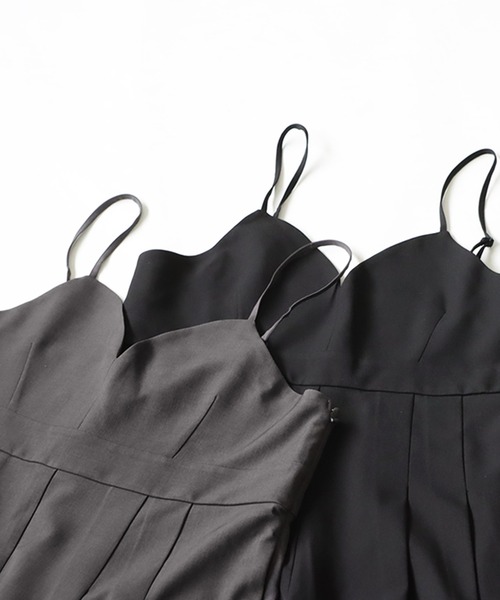 antiqua（アンティカ）の「ビスチェ風オールインワン（サロペット/オーバーオール・レディース・グレー/ブラック・R/P）」の18枚目の写真