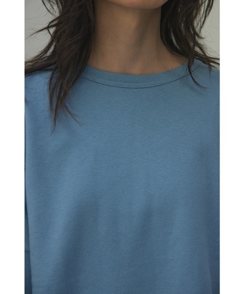 BLACK BY MOUSSY(ブラックバイマウジー)の「cut off sweat tops(カットオフスウェットトップス)(スウェット・レディース・ホワイト/ライトブルー/グレー・FREE)」の12枚目の写真