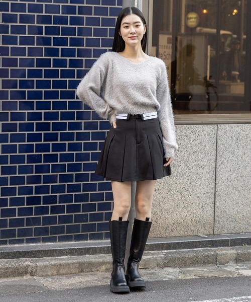 3.3 Field Trip （3.3フィールドトリップ）の「3.3 Field Trip／オリカエシスカート  2994155（スカート・レディース・グレー/ブラック・MEDIUM/LARGE）」の4枚目の写真