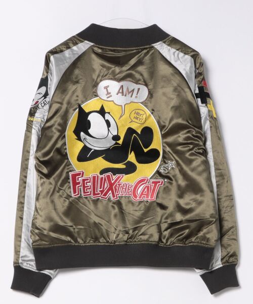 FELIX THE CAT 】 フィリックス カジュアルキャット スカジャンL