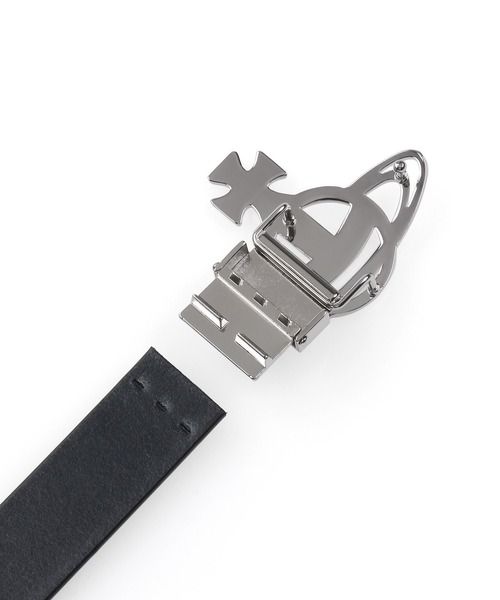 Vivienne Westwood MAN（ヴィヴィアンウエストウッドマン）の「ラインORBバックル ベルト【149732 BELT36】（ベルト・メンズ・ブラック・FREE）」の3枚目の写真