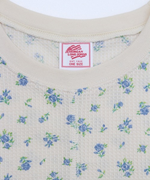 JEMORGAN（ジェーイーモーガン）の「【JEMORGAN / ジェーイーモーガン】ワッフル花柄 切替ラウンドロンT（パック入り）（Tシャツ/カットソー・レディース・ピンク系/ブルー系/パープル系・F）」の9枚目の写真