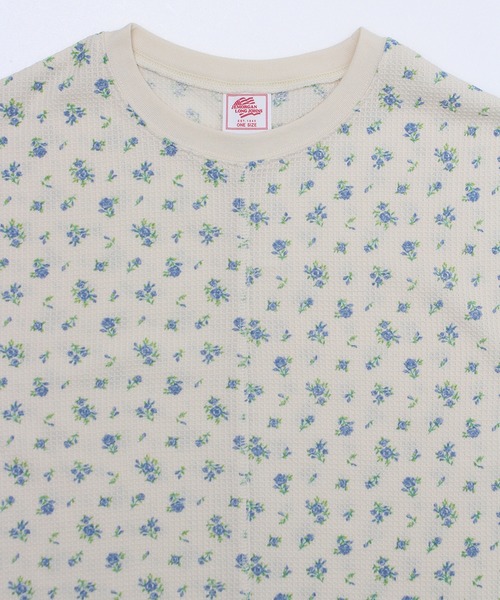 JEMORGAN（ジェーイーモーガン）の「【JEMORGAN / ジェーイーモーガン】ワッフル花柄 切替ラウンドロンT（パック入り）（Tシャツ/カットソー・レディース・ピンク系/ブルー系/パープル系・F）」の8枚目の写真