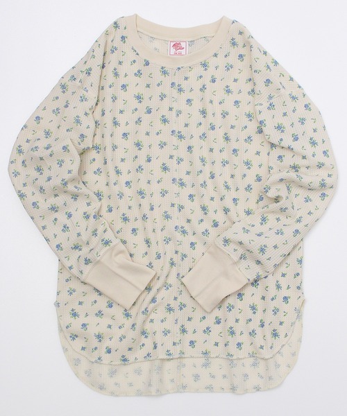 JEMORGAN（ジェーイーモーガン）の「【JEMORGAN / ジェーイーモーガン】ワッフル花柄 切替ラウンドロンT（パック入り）（Tシャツ/カットソー・レディース・ピンク系/ブルー系/パープル系・F）」の19枚目の写真