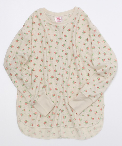 JEMORGAN（ジェーイーモーガン）の「【JEMORGAN / ジェーイーモーガン】ワッフル花柄 切替ラウンドロンT（パック入り）（Tシャツ/カットソー・レディース・ピンク系/ブルー系/パープル系・F）」の21枚目の写真