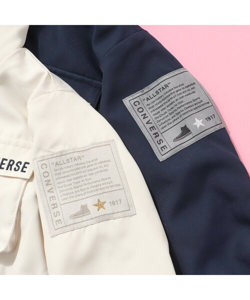 CONVERSE(コンバース)の「CONVERSE マウンテンパーカー(ナイロンジャケット・キッズ・アイボリー/ネイビー・80/90/100/110/120/130/140)」の6枚目の写真