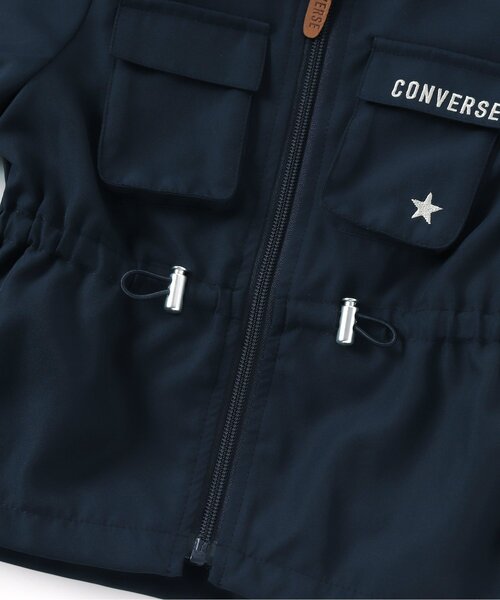 CONVERSE(コンバース)の「CONVERSE マウンテンパーカー(ナイロンジャケット・キッズ・アイボリー/ネイビー・80/90/100/110/120/130/140)」の12枚目の写真