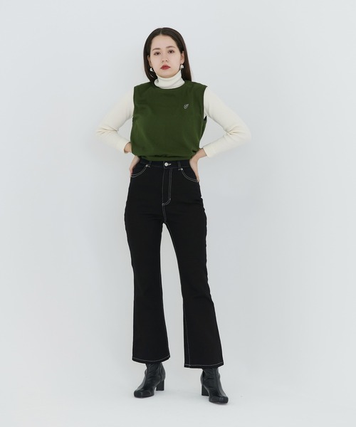TINA：JOJUN（ティーナジョジュン）の「ブーツカットデニムパンツ（デニムパンツ・レディース・ライトブルー・S）」の12枚目の写真