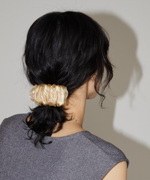 Aunt Marie's（アントマリーズ）の「オーガンジーギャザーヘアカフ（バレッタ/ヘアクリップ・レディース・アイボリー/ブラック/カーキ・FREE）」の22枚目の写真