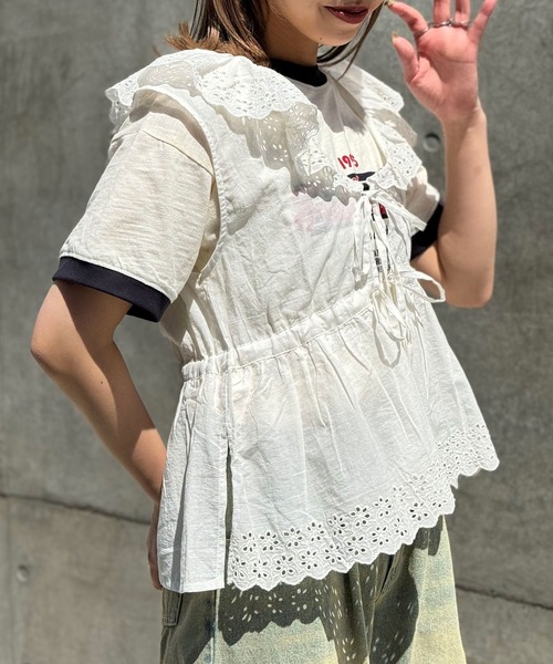 CIAOPANIC（チャオパニック）の「INDIAラッフルカラーレース
