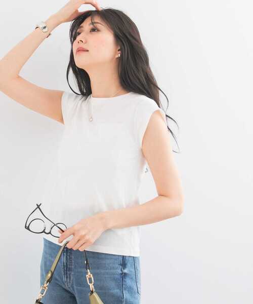 〈新品未使用タグ付〉ETHOSENS スーピマコットンTシャツ 3 セール】クールタッチスーピマコットンフレンチTシャツ（Tシャツ
