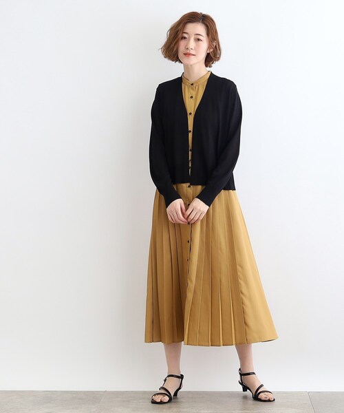 grove(グローブ)の「◆【洗える/接触冷感/UVカット】ベーシックショートカーディガン(カーディガン/ボレロ・レディース・ライトグレー/ナチュラル/オフホワイト/ブラック・03/02/01/04/05)」の10枚目の写真