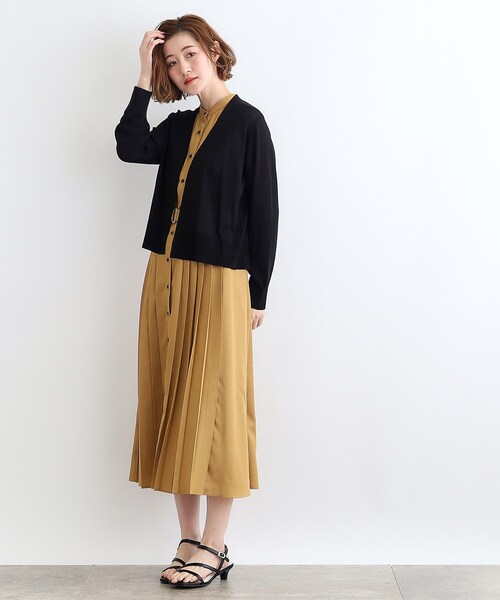 grove(グローブ)の「◆【洗える/接触冷感/UVカット】ベーシックショートカーディガン(カーディガン/ボレロ・レディース・ライトグレー/ナチュラル/オフホワイト/ブラック・03/02/01/04/05)」の11枚目の写真